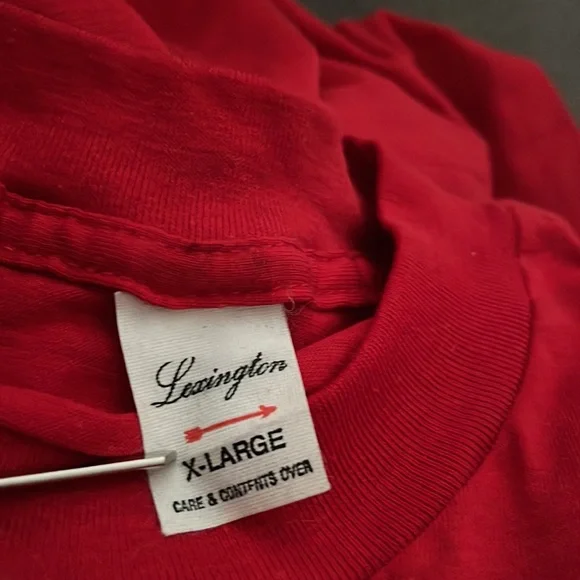 Vintage Strohs beer T-shirt size extra large single stitch Red  new - Picture 6 of 6